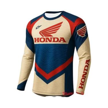 Imagem de Camiseta Masculina De Manga Comprida De Secagem Rápida Honda, Casual, 