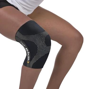 Imagem de Joelheira Elástica Gold Sports de Compressão com Suporte Lateral-Unissex