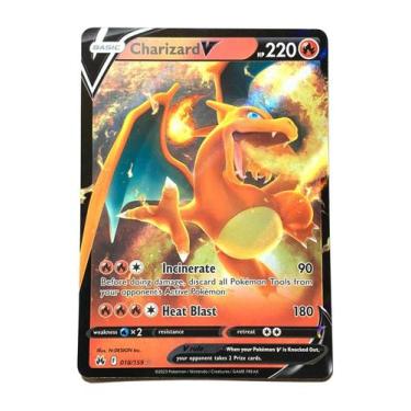 Imagem de Carta Pokémon Charizard V 018/159 Série Crown Zenith
