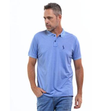 Imagem de Camisa Polo Plus Masculina Piquet Algodão Casual