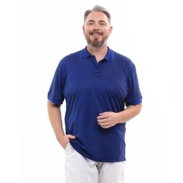 Imagem de Camisa Polo Plus Masculina Piquet Conforto