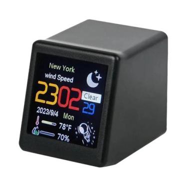 Imagem de Estação Meteorológica Portátil Inteligente Com Wifi, Pequeno Display D