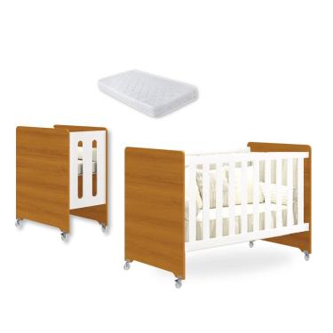 Imagem de Berço Americano 4 em 1 Evolution Savana com Colchão para Mini Berço