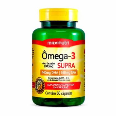 Imagem de Ômega 3 Supra Óleo de Peixe 1000mg 60 Capsulas Maxinutri