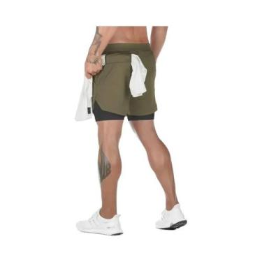 Imagem de Shorts De Corrida Masculinos 2 Em 1 De Secagem Rápida Verão 2024 Para 
