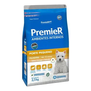 Imagem de Ração Premier Ambi Interno Cães Filhotes Frango/Salmão 2,5Kg