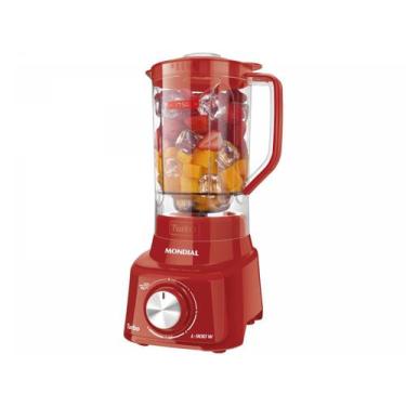 Imagem de Liquidificador Turbo Full Mondial 900W L900 FB, Vermelho, 110V