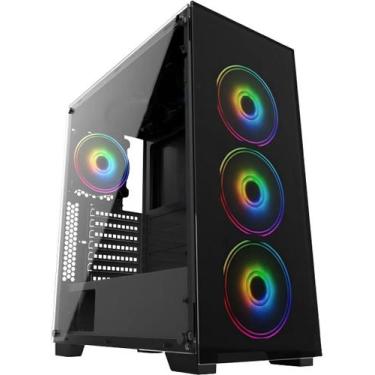 Imagem de Gabinete Gamer Vidro Usb3.0 Xway 01144 Fonte 600w, Preto