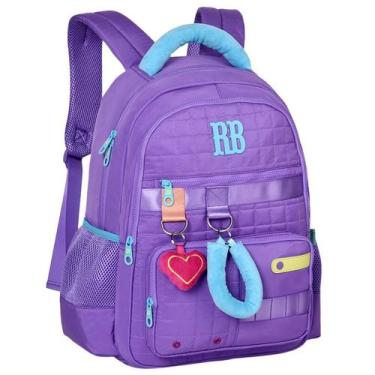 Imagem de Mochila de costas e de bordo 17,5 Plush Dreams Rebecca Bonbon - roxa
