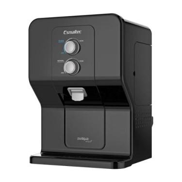 Imagem de Purificador de Água Esmaltec Purágua Acqua7 127V Preto com Compressor,