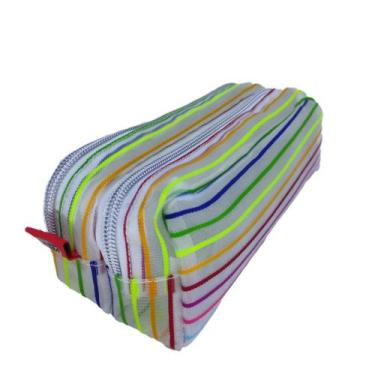 Imagem de Estojo escolar duplo telado branco Daterra, Lilas