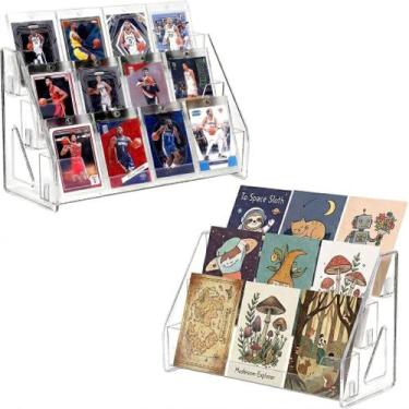 Imagem de Suporte de Exposição Acrílico de 3 Níveis para Cards Colecionáveis MJL