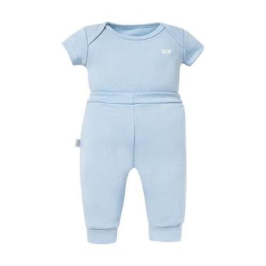 Imagem de Conjunto de Body Hug Curto Com Calça Culote Azul, Azul, G