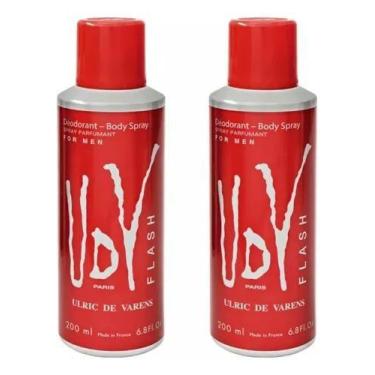 Imagem de Kit 2 Desodorantes Masculinos Body Spray Udv Flash 200 Ml