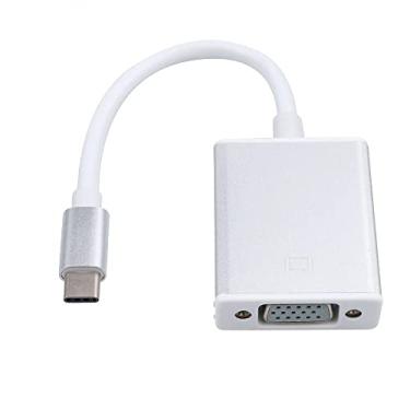 Imagem de Bincolo Adaptador USB-C para VGA, Conversor USB 3.1 Tipo C (Thunderbolt 3) Compatível com MacBook Pro, Air, Dell XPS 13/15, Surface Book 2 e Mais (Prata)