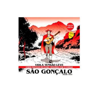 Imagem de Jogo De Cordas P/viola Cebolão Em Mi Cobre Prata Tensão Leve 0.010 - 0