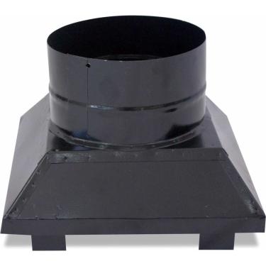 Imagem de Adaptador para churrasqueira 560x560x300mm Preto - ArteInoxx