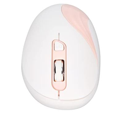 Imagem de Mouse sem fio silencioso, plug and play Design ergonômico Mouse sem fio de economia de energia para laptop para computador para desktop(cor de rosa)