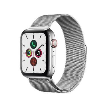 Apple Watch Series 8 GPS + Celular 45mm Caixa de Aço Inoxidável com  Bracelete Milanese Loop Ouro