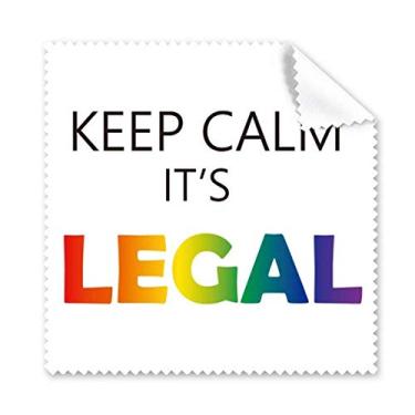 Imagem de LGBT Pano de limpeza com bandeira de arco-íris Keep Calm, 5 peças