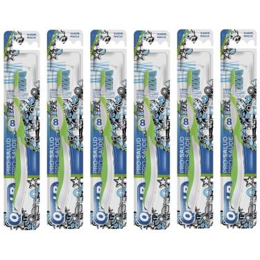 Imagem de Kit com 6 Escovas Dental Infantil Oral B - Stages  8+ anos