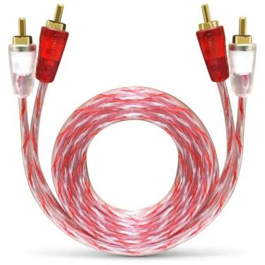 Imagem de Cabo Rca Stetsom 1 Metro Injetado Vermelho