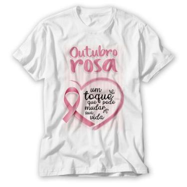 Imagem de Camiseta Outubro Rosa Um Toque Que Pode Salvar Sua Vida - Vidape