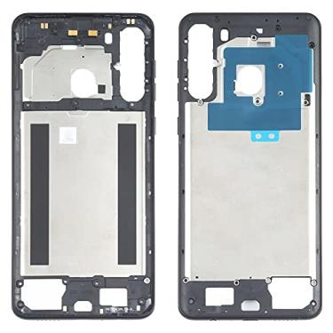 Imagem de Para o for galaxy A21 SM-A215 Placa do moldura do quadro médio (preto)