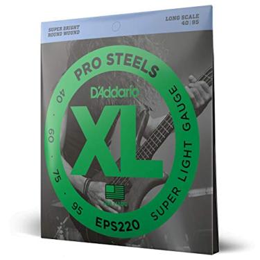 Imagem de Encordoamento Para Baixo 4 Cordas Escala Longa .040-.95 D'Addario XL Pro Steels EPS220