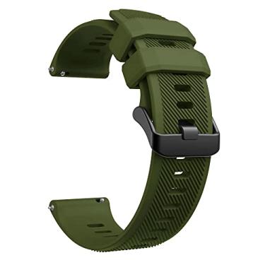 Imagem de GANYUU Alças de pulso para Polar Vantage M/M2 pulseira de relógio inteligente para Polar Grit X Pro pulseira de silicone 18 20 22mm pulseira (cor: bege, tamanho: 20mm)