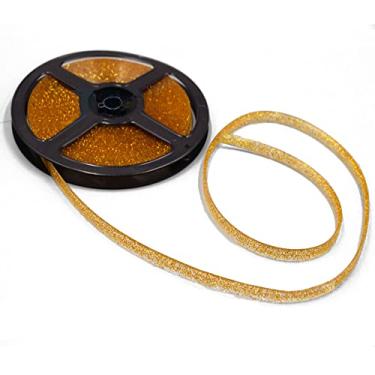 Imagem de Fita adesiva de cerâmica autoadesiva para decoração de canto tira de borda de teto faixa linha de beleza tiras de acabamento Art Deco tiras para decoração de pisos, tetos (ouro)