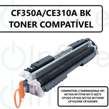 Imagem de Toner Compatível Para Impressora M176n M177fw Cf350a Preto - Laserjet