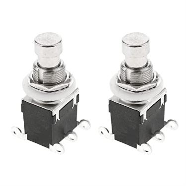 Imagem de Kit 02 Chave Foot Switch Dpdt Placa Pedal De Efeito On-On