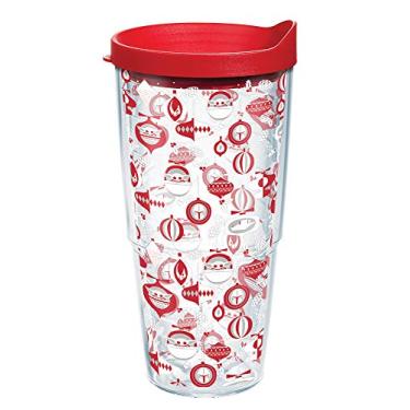 Imagem de Tervis Star Wars - The Mandalorian Holiday Made in USA Copo isolado de parede dupla, 680 g, transparente