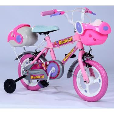 Imagem de Bicicleta Aro 12 Infantil Rosa Jumbobaby