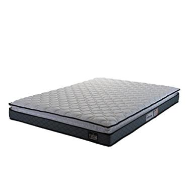 Imagem de Colchão Espuma D33 Pillow Top Millenium Hellen - Suporta até 120kg por Pessoa (Branco/Cinza)