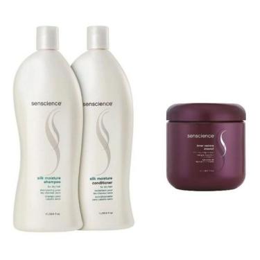 Imagem de Kit Senscience Silk Shampoo + Condicionador + Mascara Inner Restore In