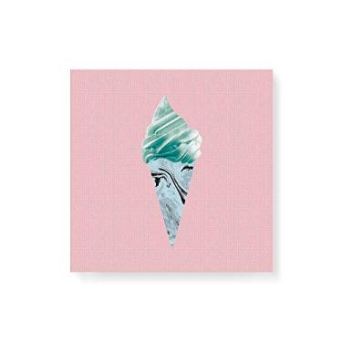 Imagem de Arte Maníacos Quadro Decorativo em Tela Canvas Sorvete Escandivava - 50x50cm
