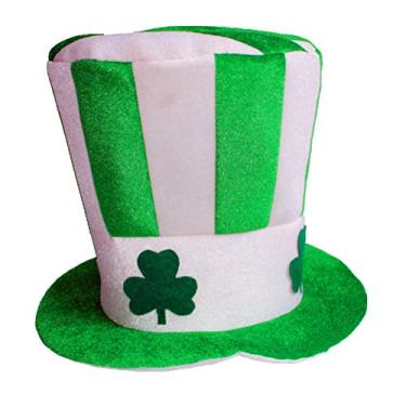 Imagem de Verde Irlandesa Headwear Do Dia De São Patrício Chapéu De Duende St. Patricks Dia Acessórios Chapéu Do Duende Verde Topo Chapéu Feminino Material De Baile Adulto Senhorita