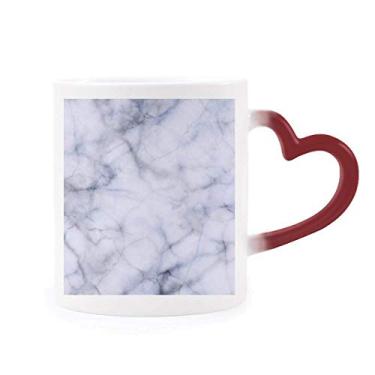 Imagem de Caneca branca com estampa de ilustração diversa sensível ao calor Caneca vermelha que muda de cor em grés