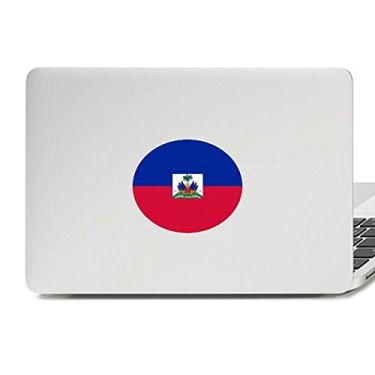 Imagem de Adesivo de notebook com emblema da bandeira nacional do Haiti da América do Norte