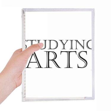 Imagem de Caderno de palavras curtas para estudar, arte em folhas soltas, diário recarregável, papelaria