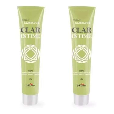 Imagem de Kit 2 Creme Clareador Intimo Clar Intime 60g Hot Flowers