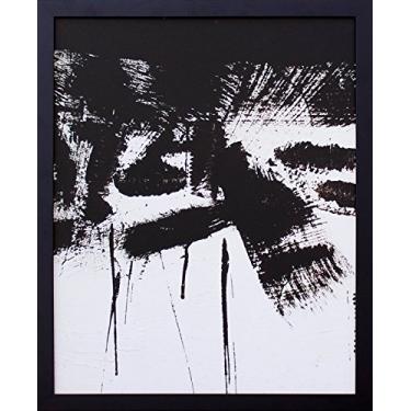 Imagem de Quadro Abstrato em Decore Pronto Preto/ Branco 43x53cm