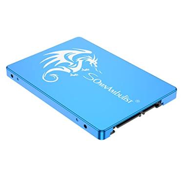 Imagem de Somnambulist Disco rígido interno SSD 480GB SATA III 6GB/S 2,5”7mm 3D NAND Chip Up To 520 Mb/s (Azul Dragão-480GB)