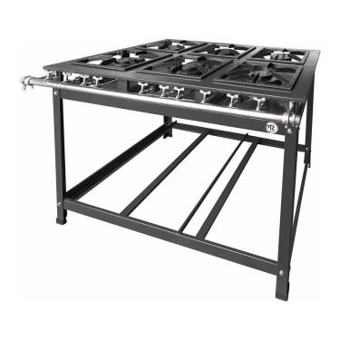 Imagem de Fogão Baixa Pressão 30X30 6 Bocas 3 Dupla P-7 Light - Mr Fogões