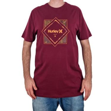 Imagem de Camiseta Hurley Silk New Foliage Vinho - Masculina