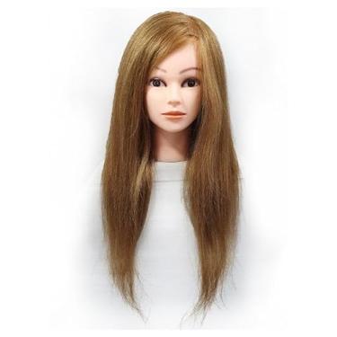 Imagem de Cabeça De Manequim Para Treinamento Cherey Natural NT08 50CM #27