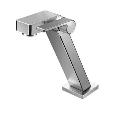 Imagem de Torneira de Mesa para Lavatório Stillo 90° Grafite Escovado - Docol