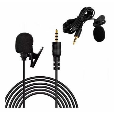 Imagem de Microfone De Lapela Profissional Para Celular P2 Universal